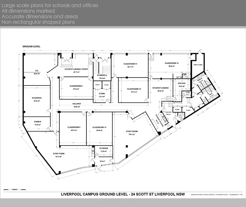 floor plan with dimensions