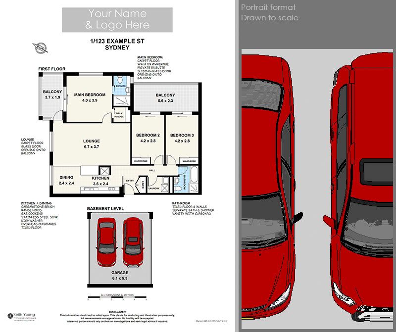 scale floor plan